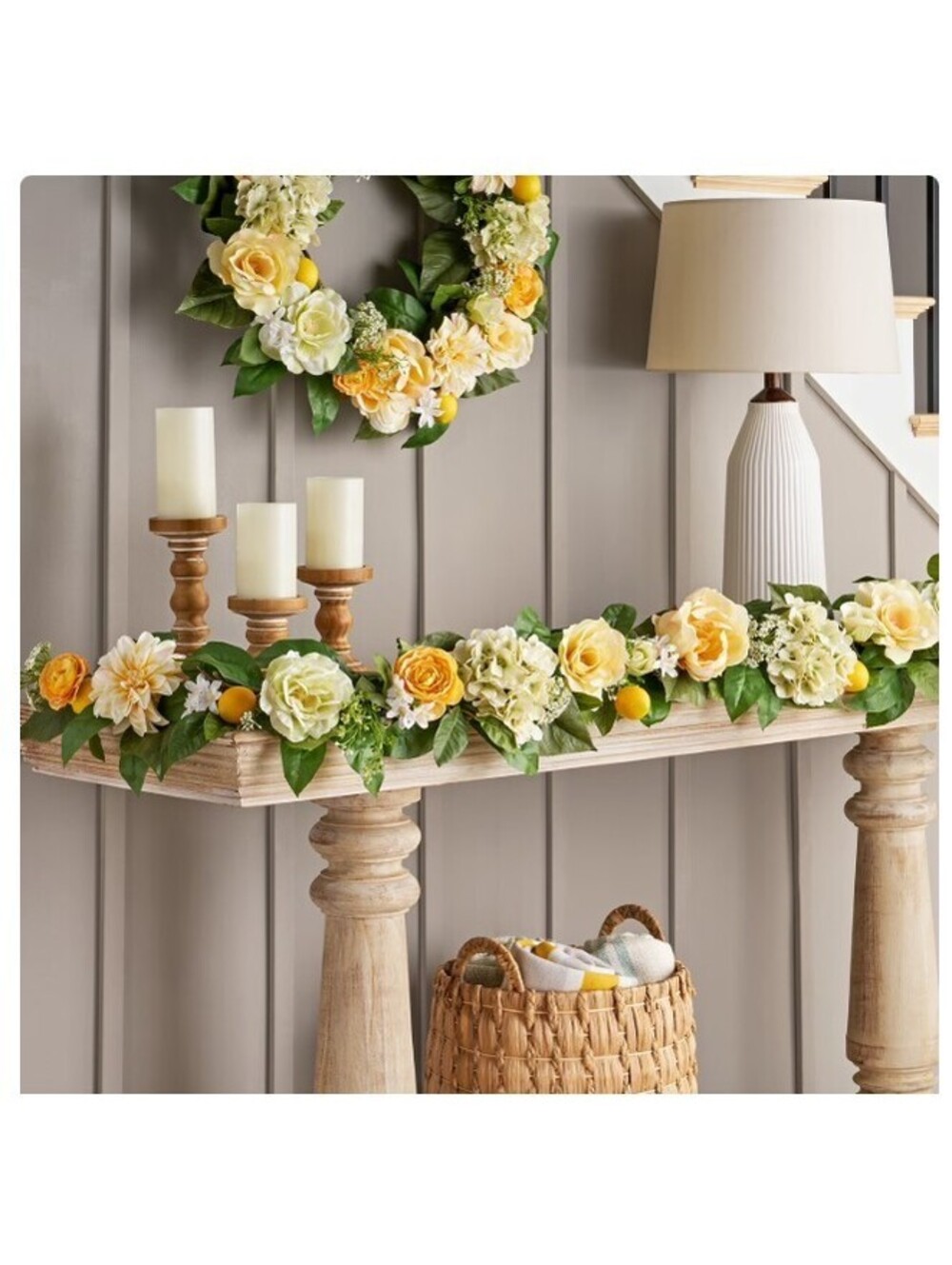Member's Mark 6ft Floral Garland (Lemon)